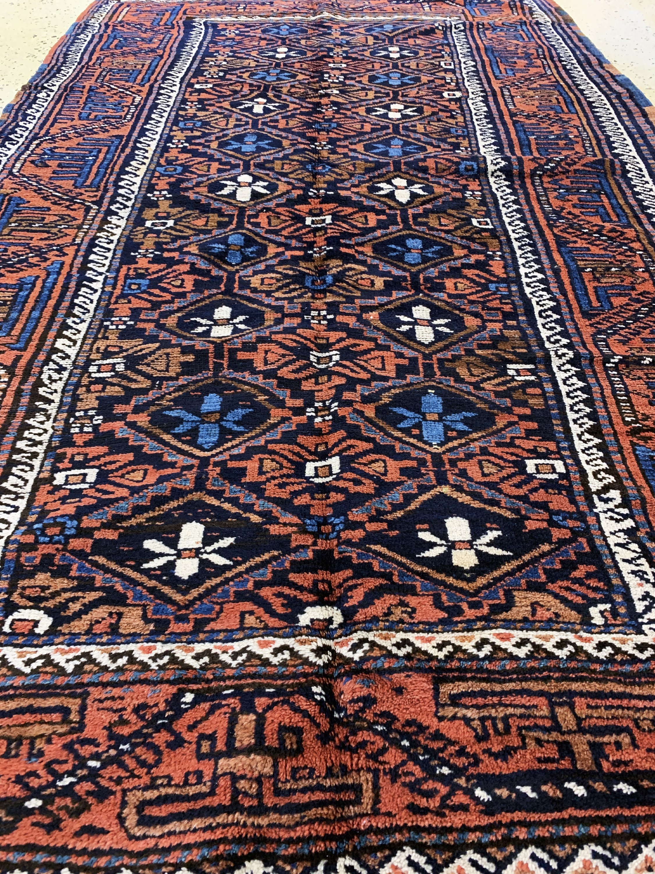 Detail d: Belutsch, Persien, Mitte 20.Jhd., Wolle aufWolle, ca. 237 x 127 cm, EHZ: 2