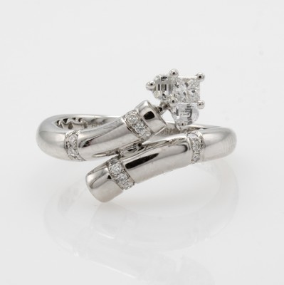 Image Ring mit Diamanten und Brillanten ´invisible setting´, WG 750/000, Diam. u. Brill. zus. ...