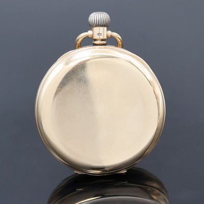 27019959a - Offene Herrentaschenuhr in RG 375/000, Schweiz/England um 1919, Dennison Gehäuse, ...