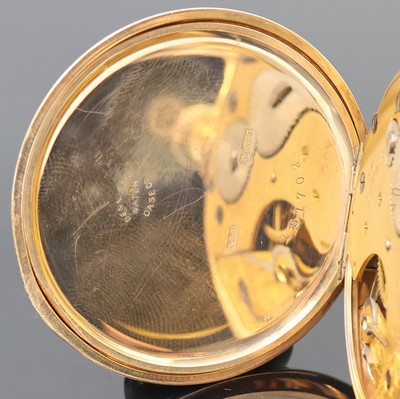 27019959d - Offene Herrentaschenuhr in RG 375/000, Schweiz/England um 1919, Dennison Gehäuse, ...