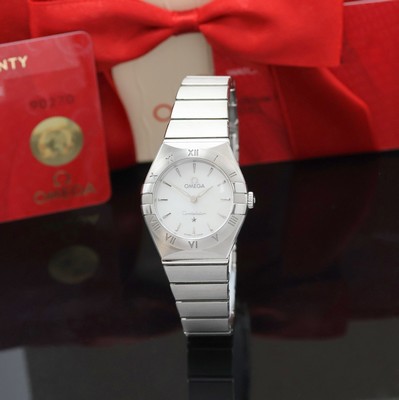 Image OMEGA Constellation Manhattan neuwertige Damenarmbanduhr Referenz 131.10.25.60.05.001, ...
