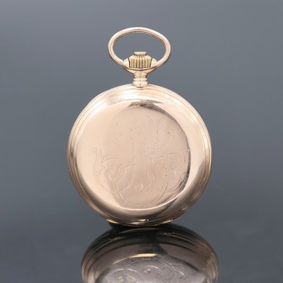 27019989a - UHRENFABRIK UNION GLASHÜTTE in Sachsen Savonette in RG 585/000, Deutschland um 1910, 3 ...