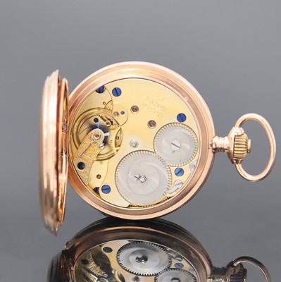 27019989e - UHRENFABRIK UNION GLASHÜTTE in Sachsen Savonette in RG 585/000, Deutschland um 1910, 3 ...