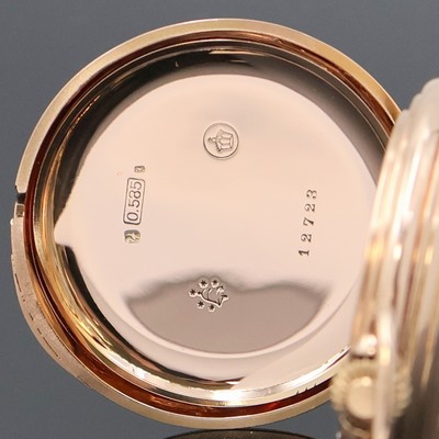 27019989f - UHRENFABRIK UNION GLASHÜTTE in Sachsen Savonette in RG 585/000, Deutschland um 1910, 3 ...