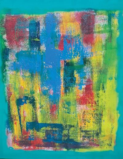 Image Mikail Akar, geb. 2013, Welle, 12 Farben Pigmentdruck, Leinen auf Keilrahmen, ...