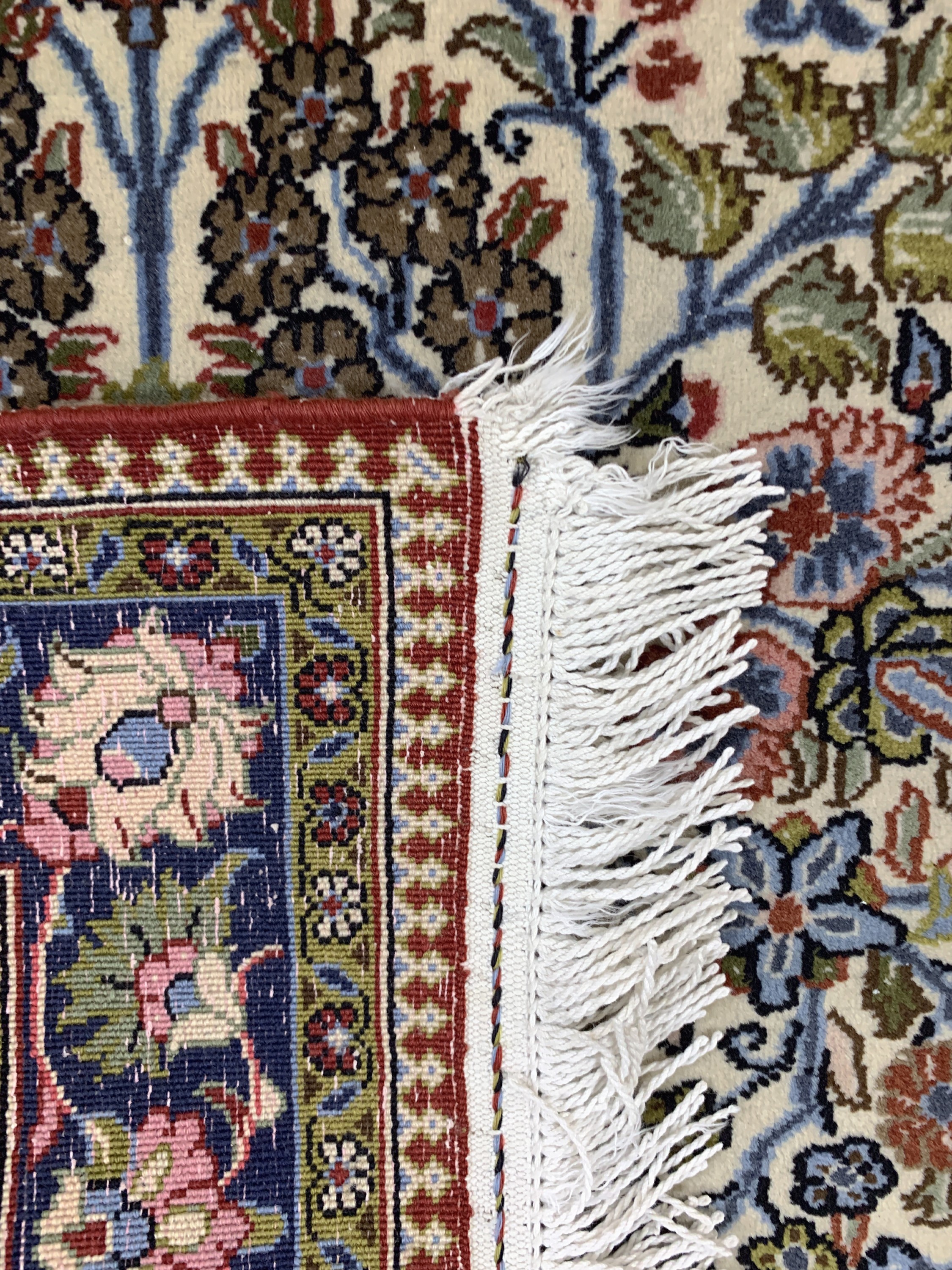 Detail c: 2 Lots Ghom Kork, Persien, Ende 20.Jhd, Korkwolle, ca. 133 x 90 cm, EHZ: 2
