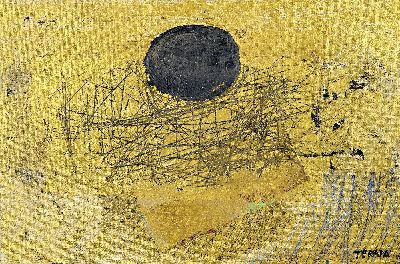 Image Rin Terada, geb. 1948 Aomori, Japan, Mischtechnik (Blattgold und Acryl) auf Holzplatte, ...