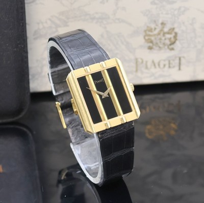 27020194b - PIAGET Polo Armbanduhr in GG 750/000 Referenz 9163, Schweiz um 1965, Handaufzug, Boden ...