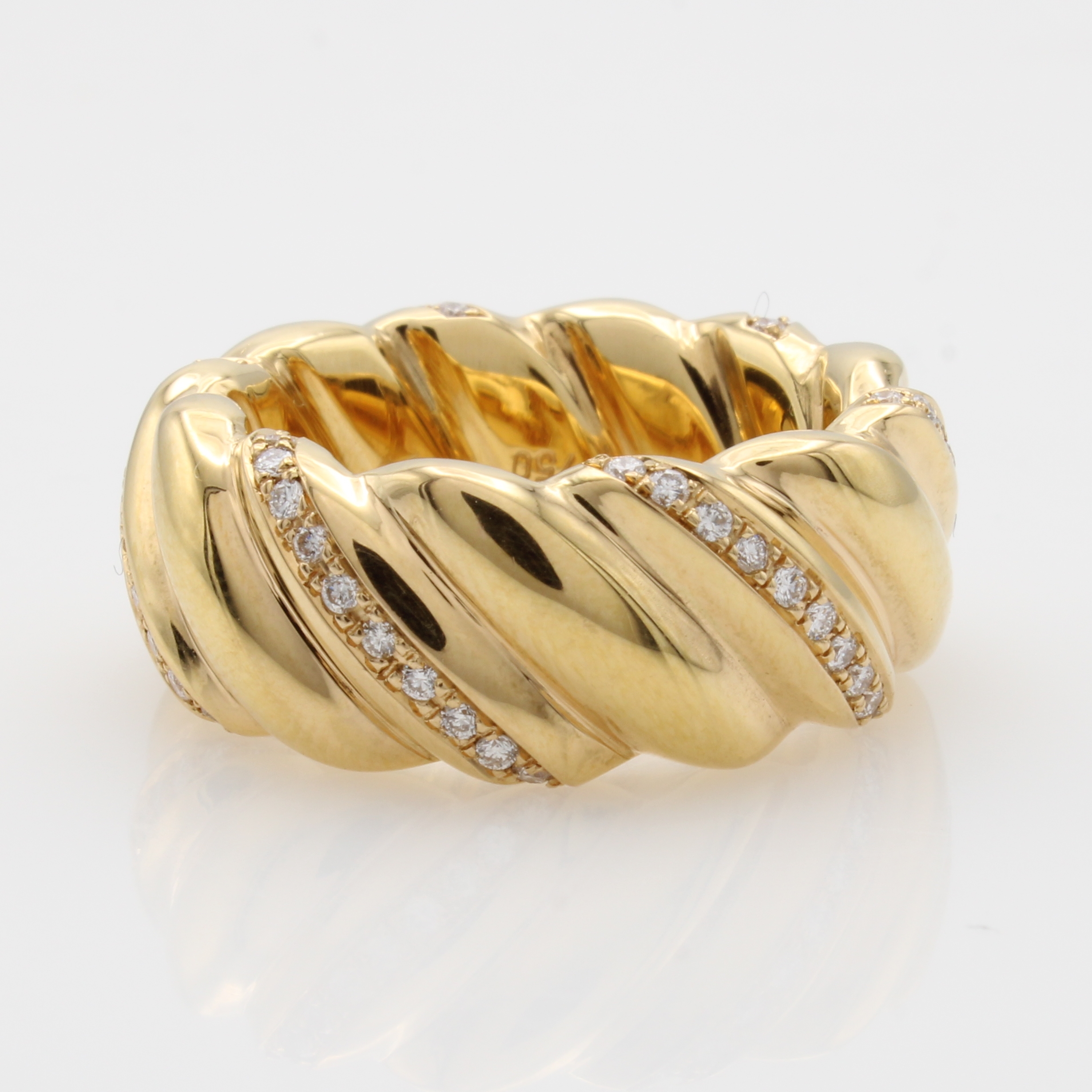 Image 27020269 - Ring mit Brillanten, GG 750/000, Brill. zus.ca. 0.53 ct feines Weiß/vs in mehreren ...