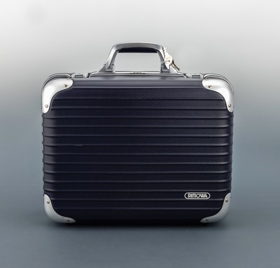 27020214a - RIMOWA Board Case, Hartschale, dunkelblau, Aluecken, Zahlenschloss, sowie separat ...