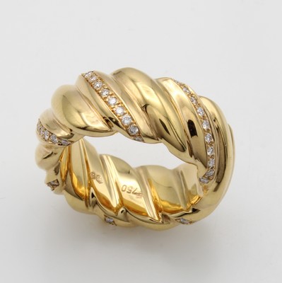 27020269a - Ring mit Brillanten, GG 750/000, Brill. zus.ca. 0.53 ct feines Weiß/vs in mehreren ...