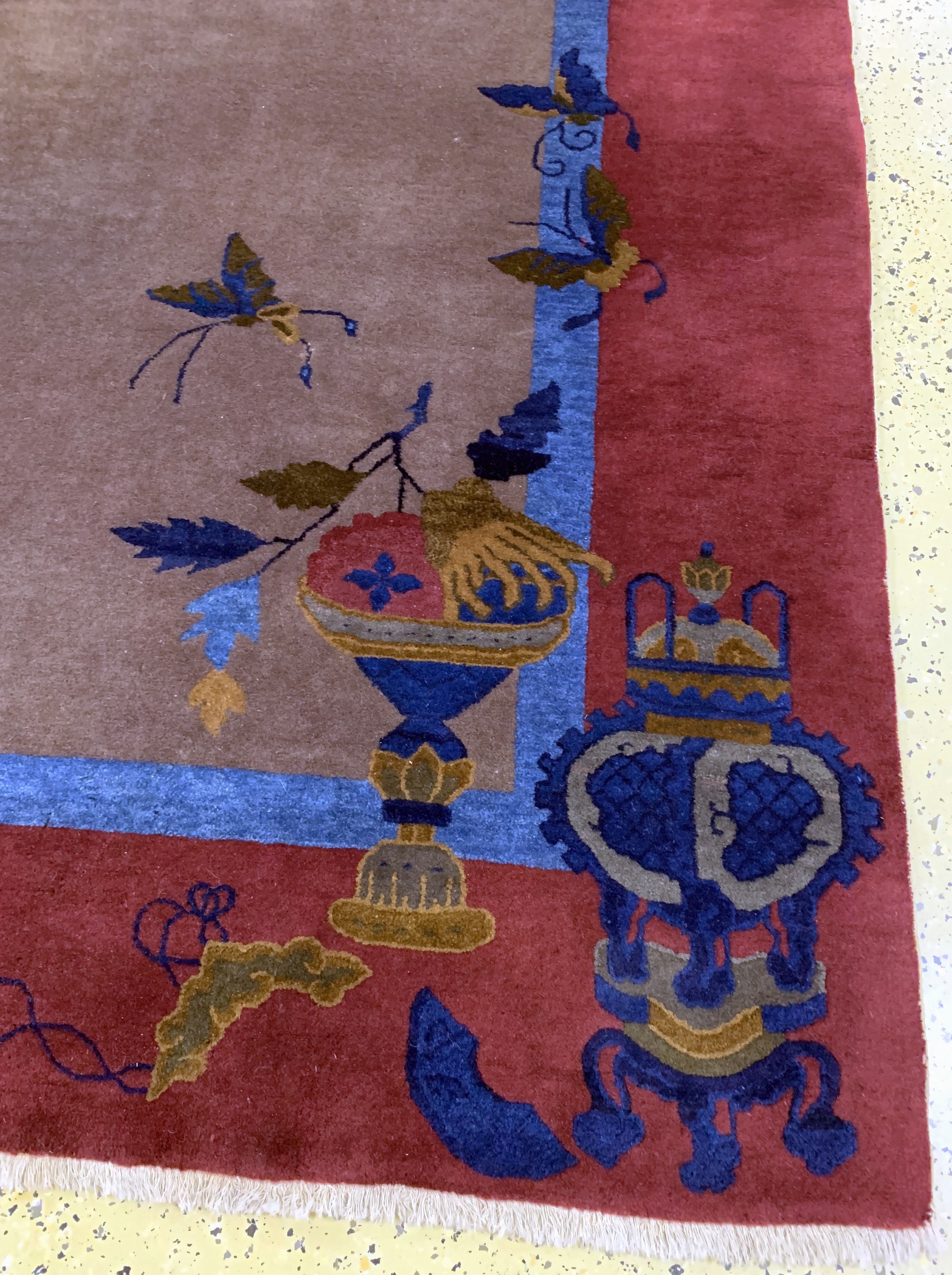 Detail a: Antiker Peking, China, um 1900, Wolle auf Baumwolle, ca. 285 x 245 cm, EHZ: 2