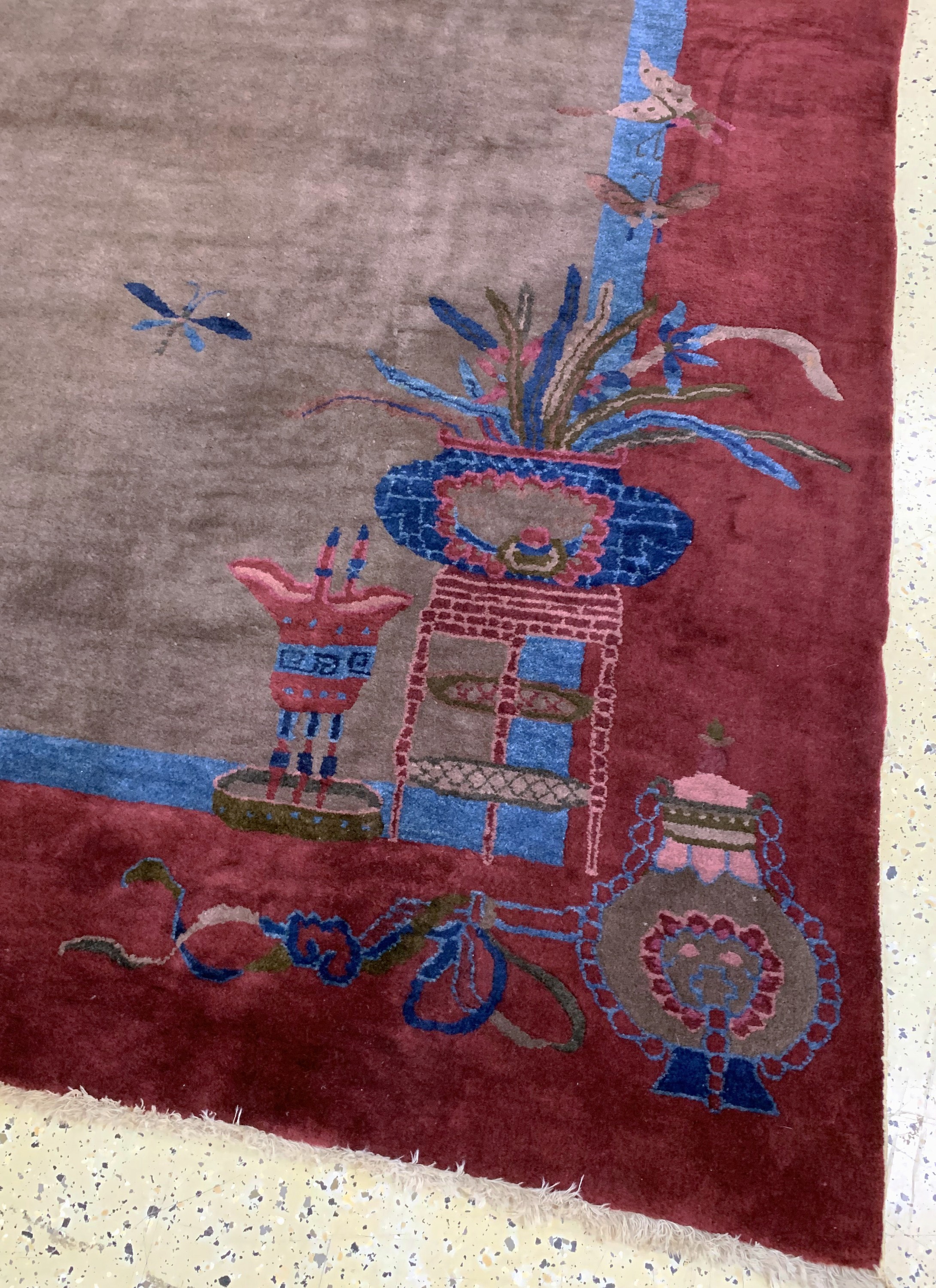 Detail f: Antiker Peking, China, um 1900, Wolle auf Baumwolle, ca. 285 x 245 cm, EHZ: 2
