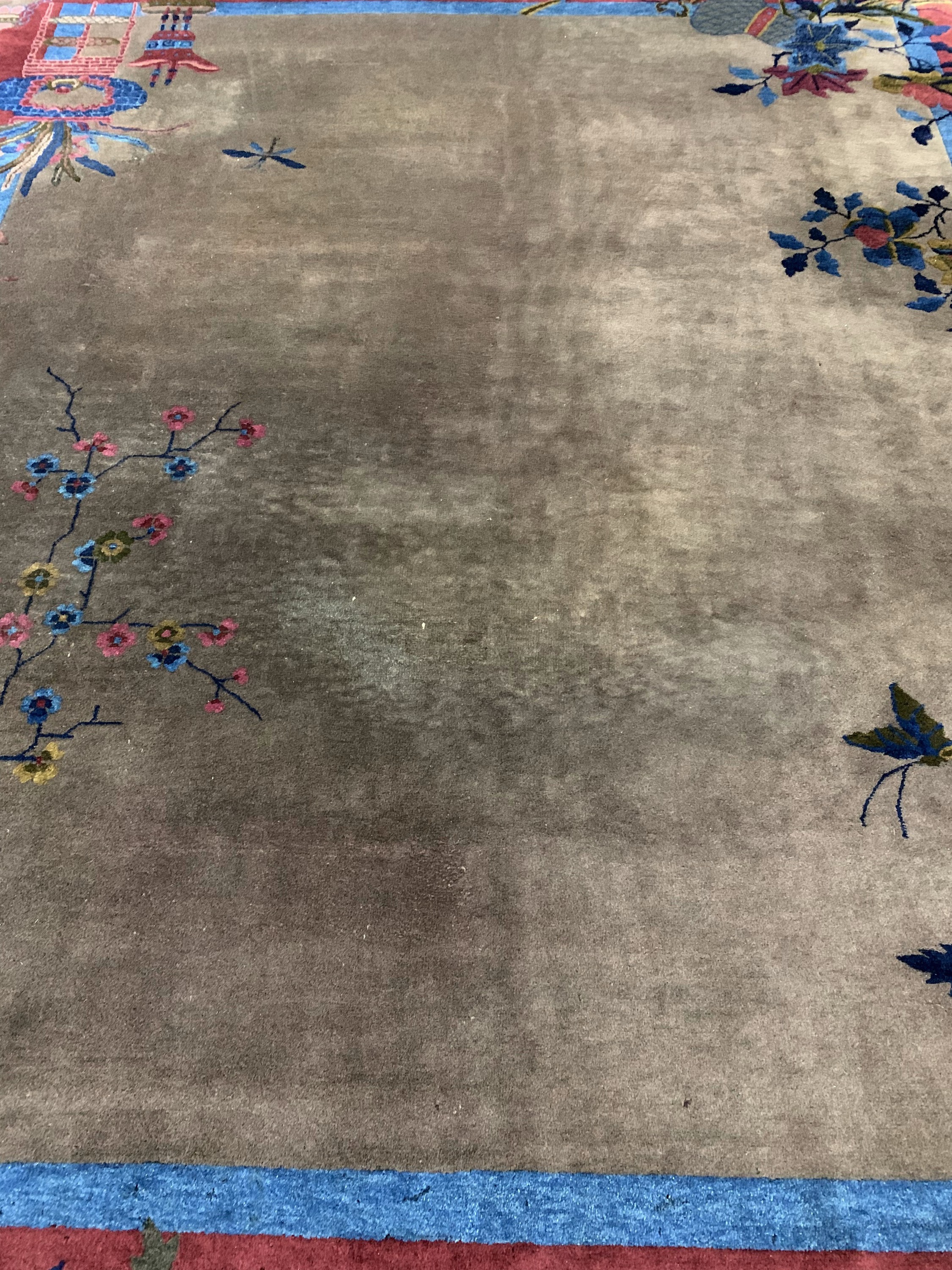 Detail k: Antiker Peking, China, um 1900, Wolle auf Baumwolle, ca. 285 x 245 cm, EHZ: 2