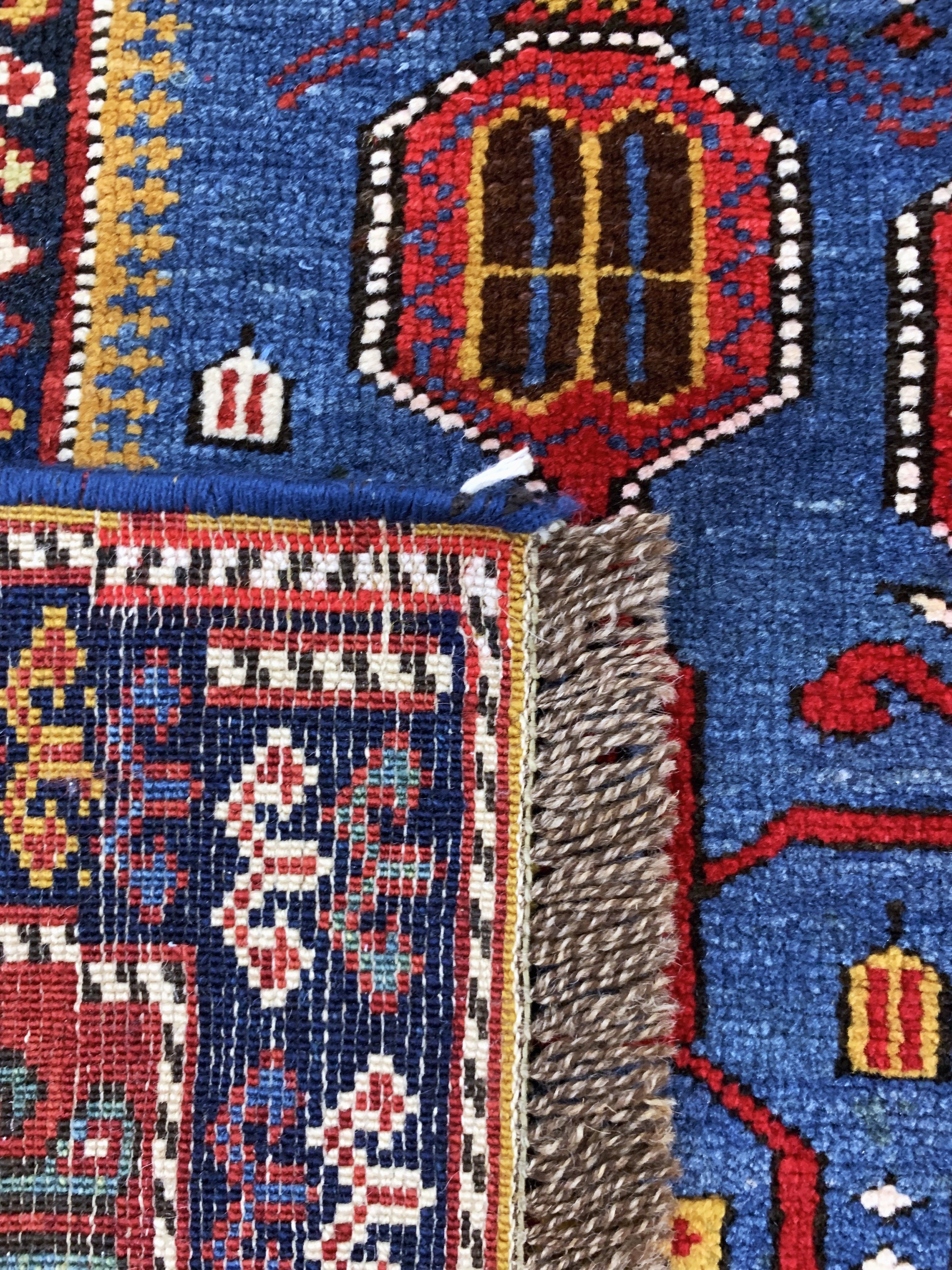 Detail h: "Tachte"Schirwan antik, Kaukasus, um 1900, Wolle auf Wolle, ca. 170 x 132 cm, EHZ: 2, (minimale Restaurierungen)