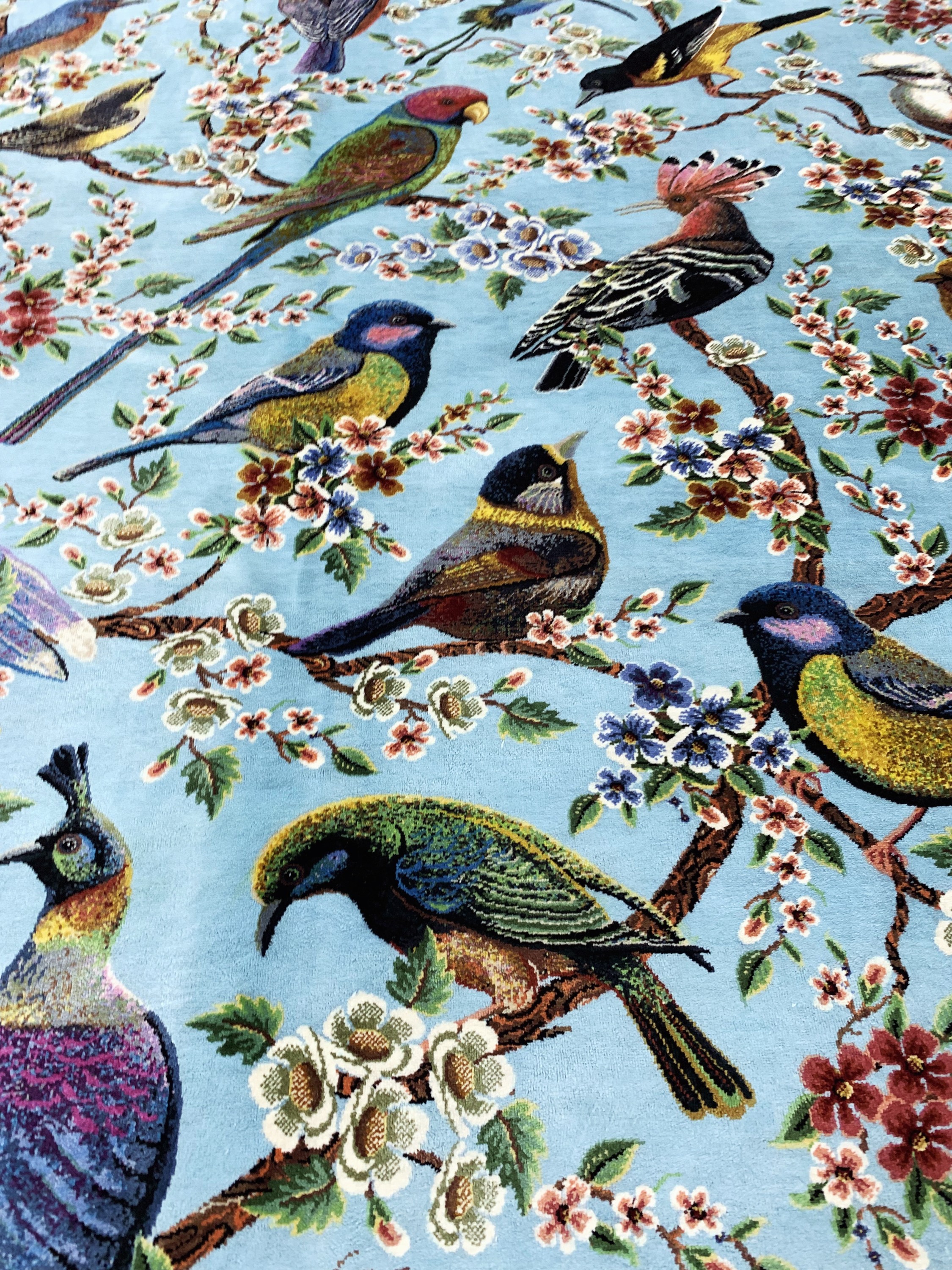 Detail m: Ghom Seide Sehr fein Persien, signiert"Mehdi Sadeghzadeh", Ende 20.Jhd, reine Naturseide, ca. 300 x 208 cm, ca. 1,0 Mio. Kn/qm, ...