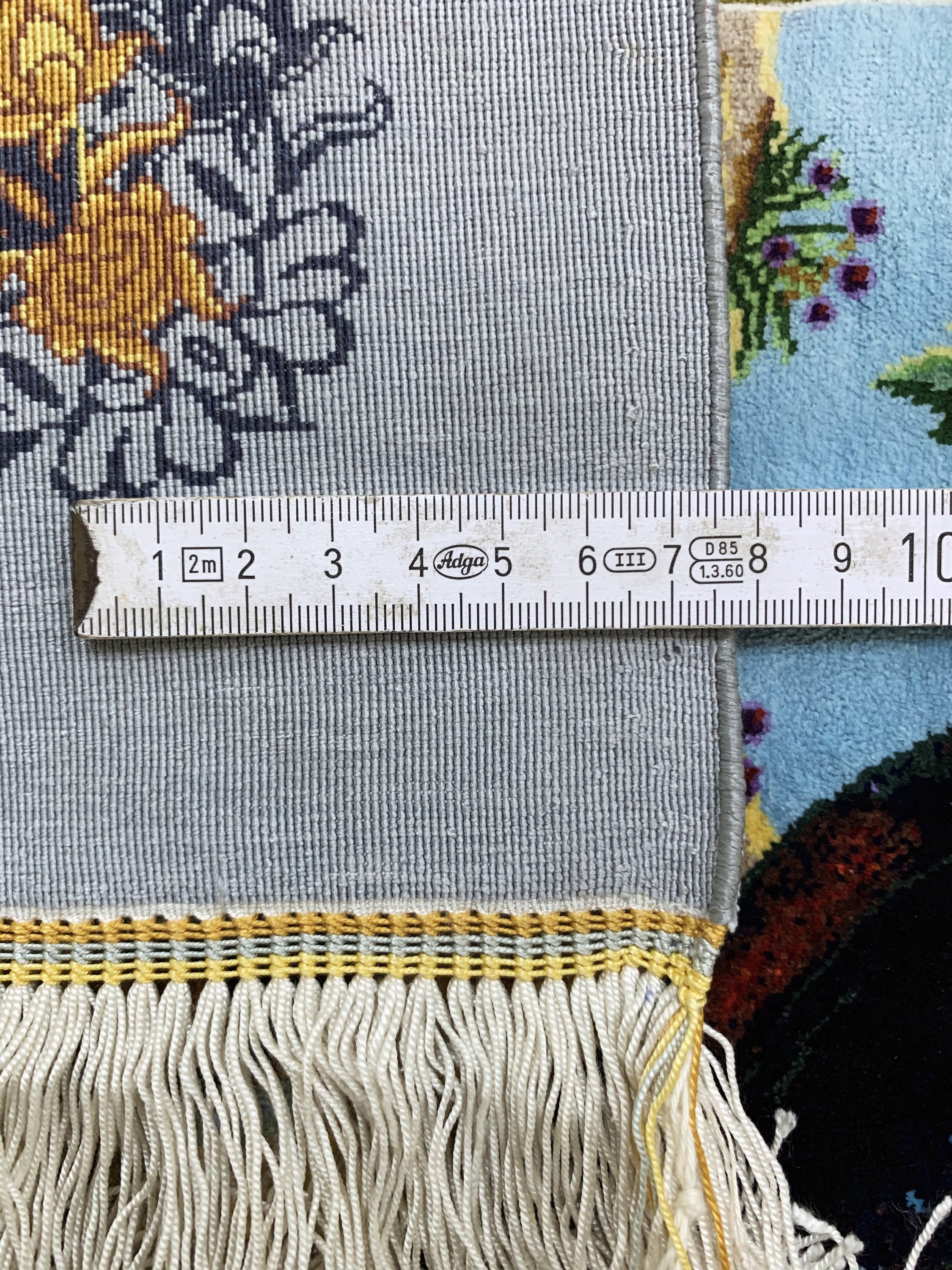 Detail n: Ghom Seide Sehr fein Persien, signiert"Mehdi Sadeghzadeh", Ende 20.Jhd, reine Naturseide, ca. 300 x 208 cm, ca. 1,0 Mio. Kn/qm, ...