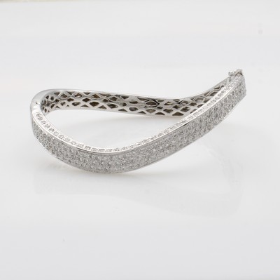 Image Armreif mit Brillanten, WG 750/000, Brill. zus. ca. 3.58 ct feines Weiß/vsi, l. ...