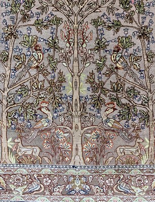 27020539d - Hereke Seide fein signiert, Türkei, Ende 20.Jhd, reine Naturseide´Metallbroschiert´, ...