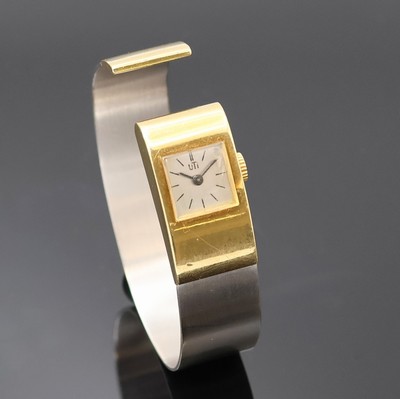 27020543b - UTI außergewöhnliche Damenspangenuhr aus den 1970er Jahren in GG/WG 750/000, ...