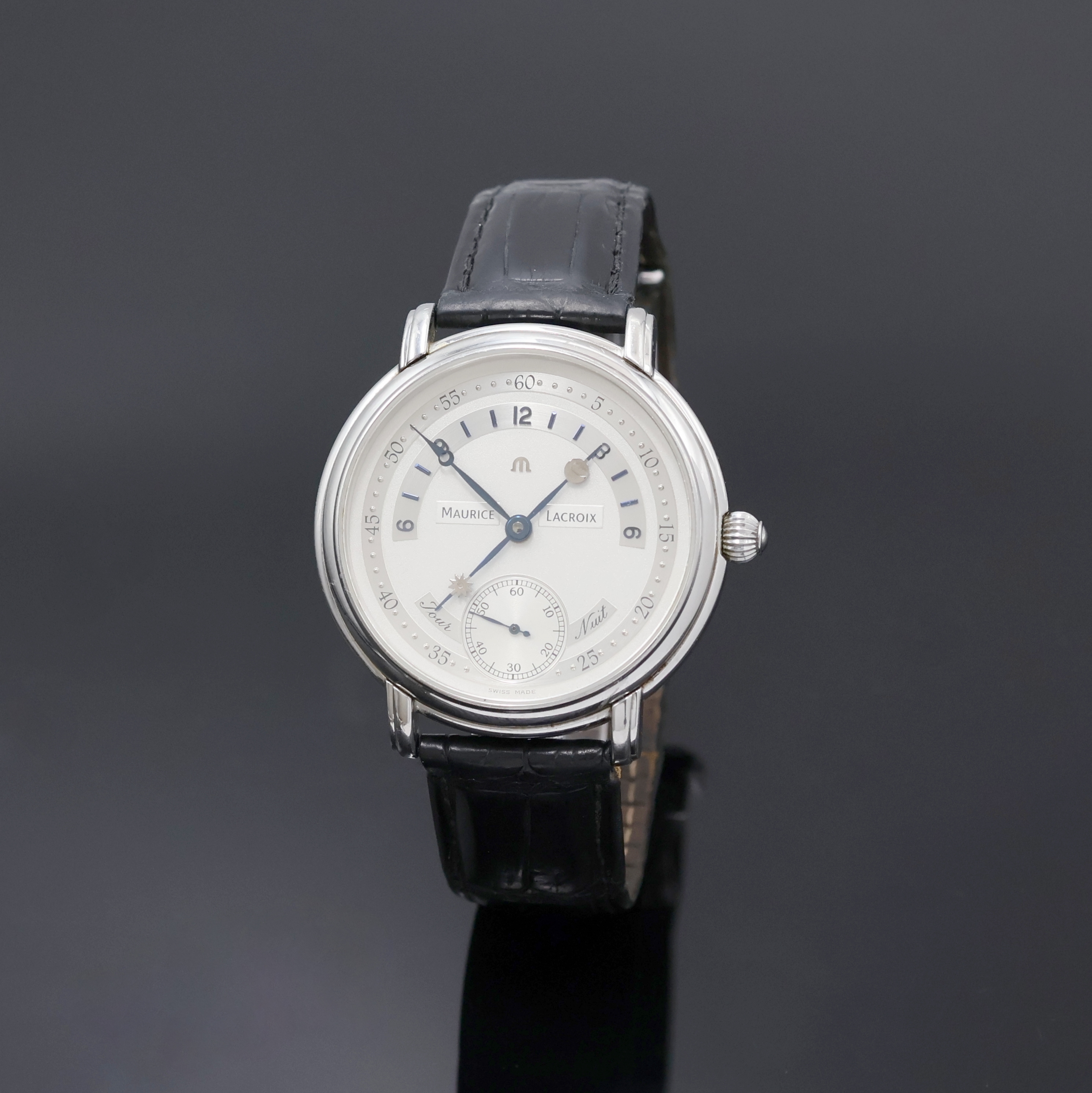 Image 27020637 - MAURICE LACROIX Herrenarmbanduhr Jour Et Nuit Referenz 07769, Schweiz um 2010, ...