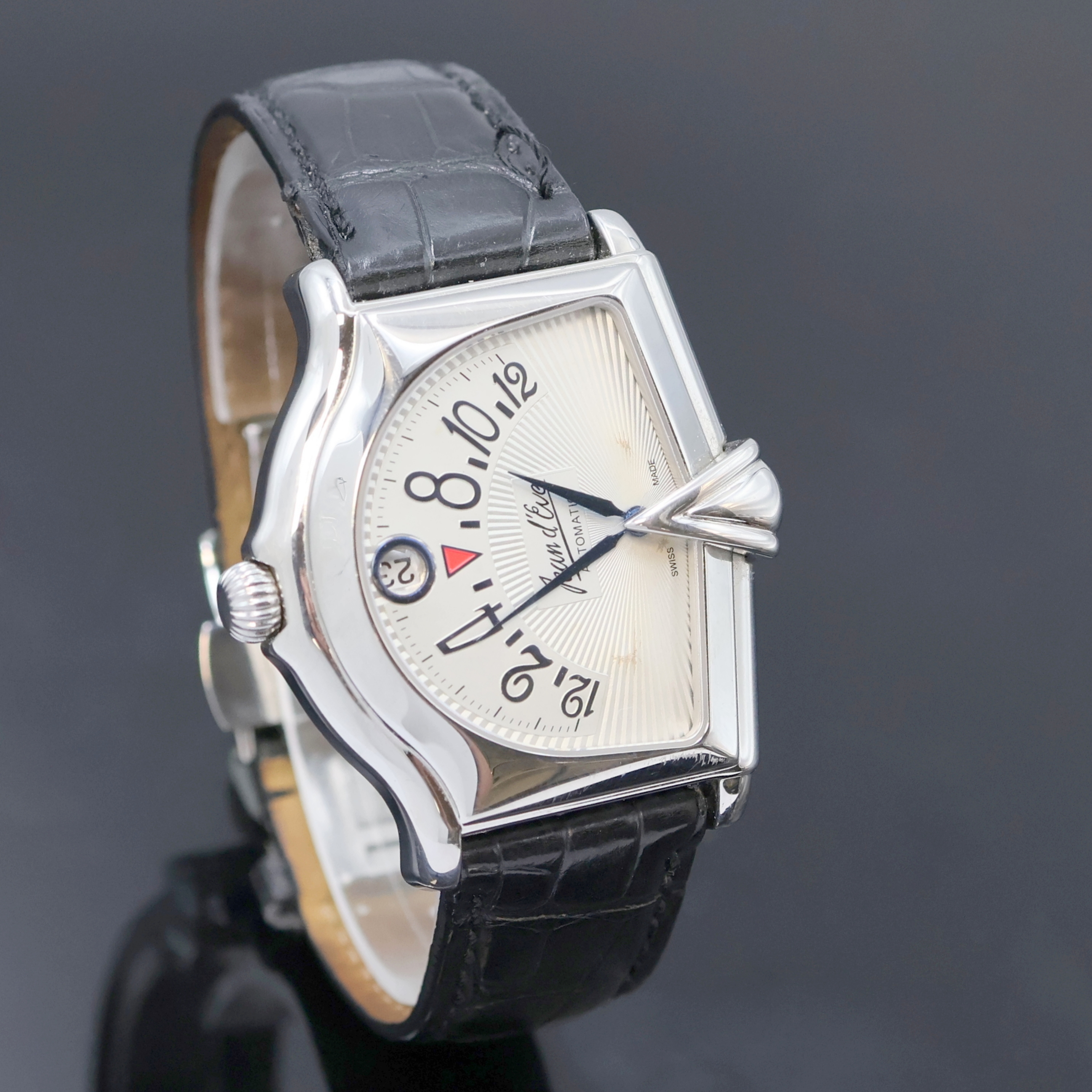 Detail b: JEAN d´Eve Sectora II Herrenarmbanduhr Referenz 777051, Schweiz verk. lt. beil. Garantiekarte 04/2009, Automatik, beids. vergl. Geh. inkl. orig. ...