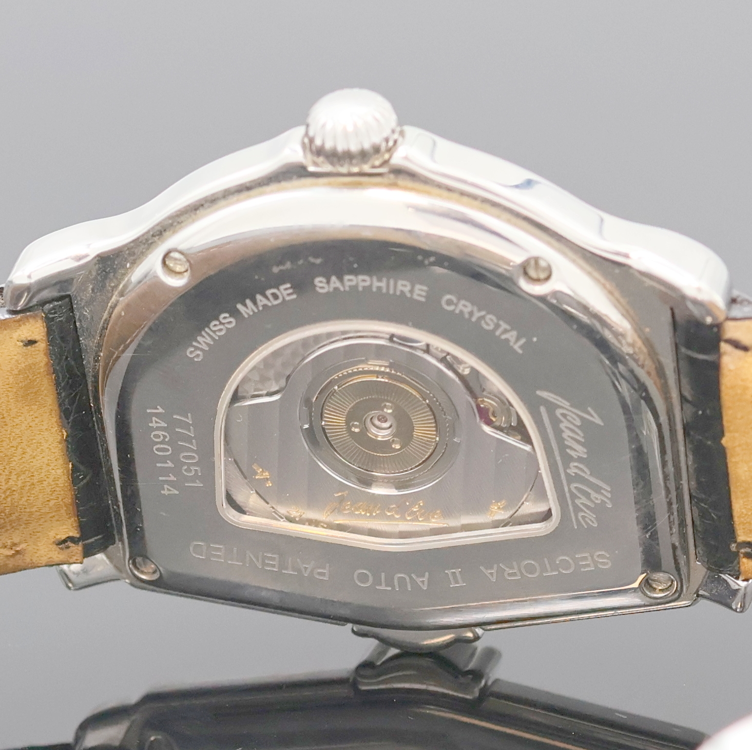 Detail e: JEAN d´Eve Sectora II Herrenarmbanduhr Referenz 777051, Schweiz verk. lt. beil. Garantiekarte 04/2009, Automatik, beids. vergl. Geh. inkl. orig. ...