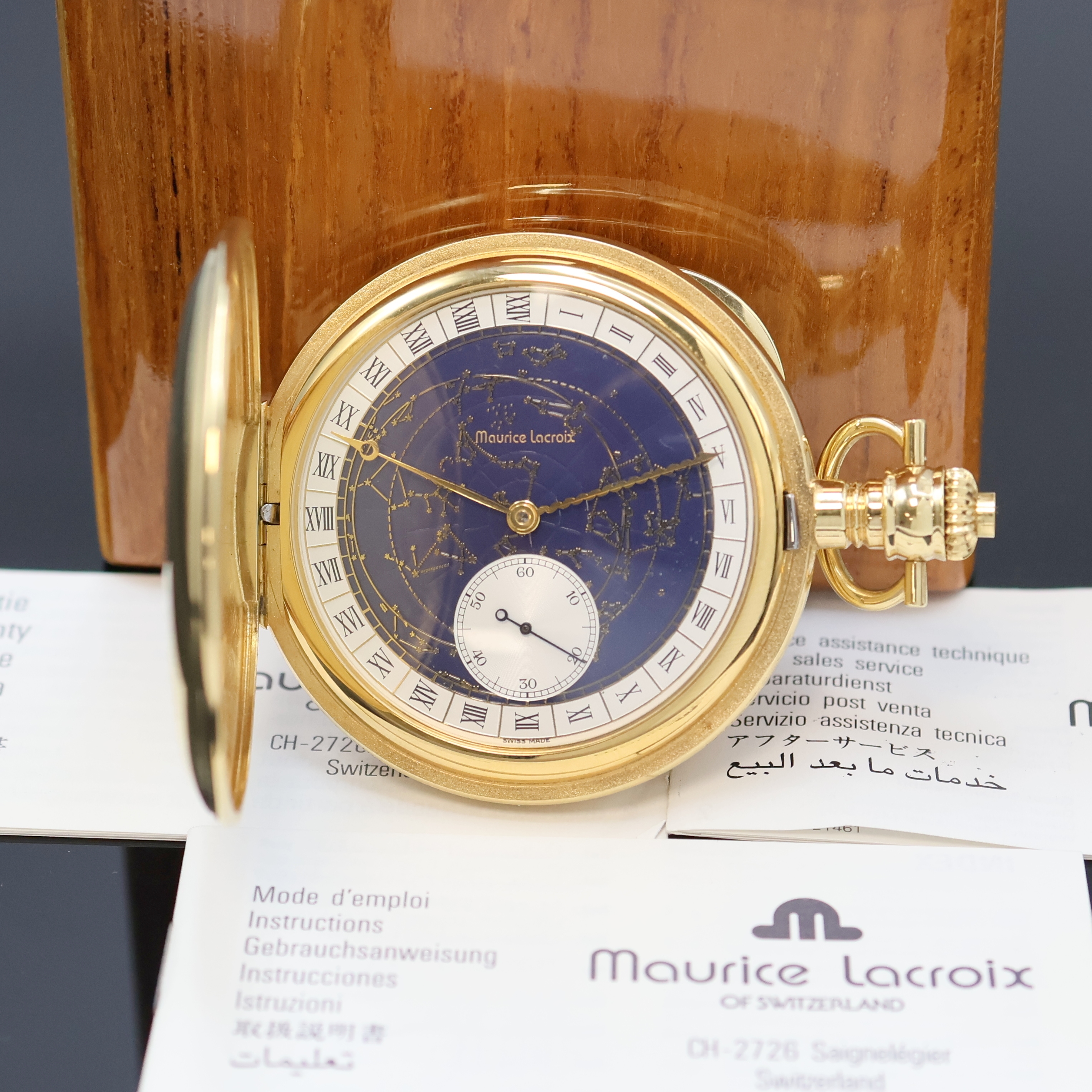 Image 27020667 - MAURICE LACROIX vergoldete Savonette Referenz 65415, Schweiz verk. lt. beil. Pap. ...