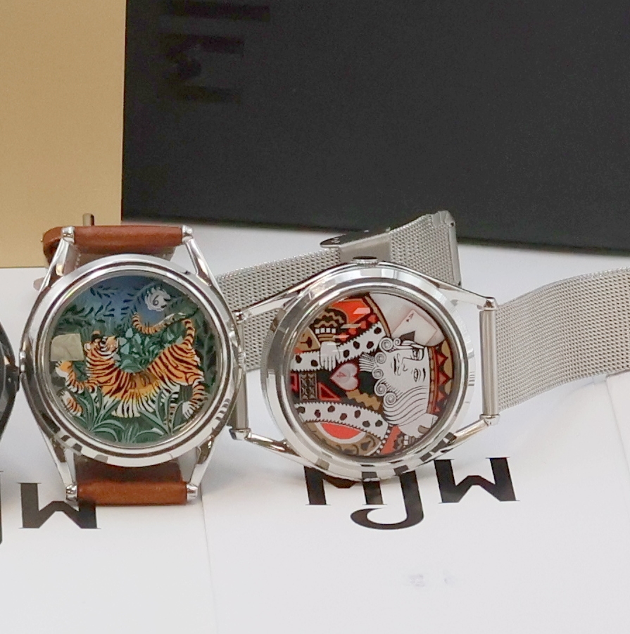 Detail b: MJW 5 ausgefallene, teilweise limitierte Armbanduhren, England um 2020, Automatik, Edelstahlgehäuse (1x geschw.), Böden aufgedr., verschiedene, ...