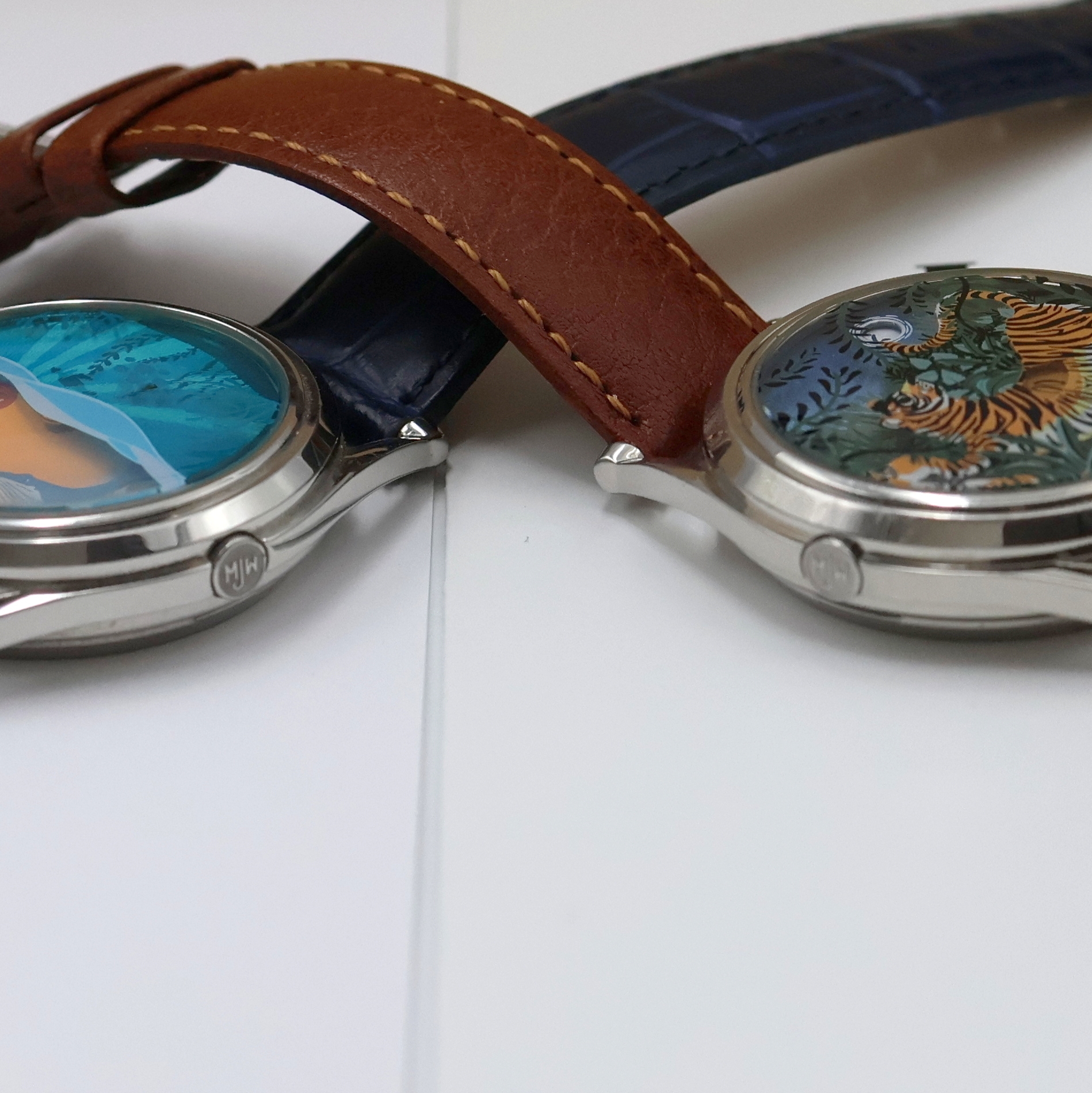 Detail f: MJW 5 ausgefallene, teilweise limitierte Armbanduhren, England um 2020, Automatik, Edelstahlgehäuse (1x geschw.), Böden aufgedr., verschiedene, ...