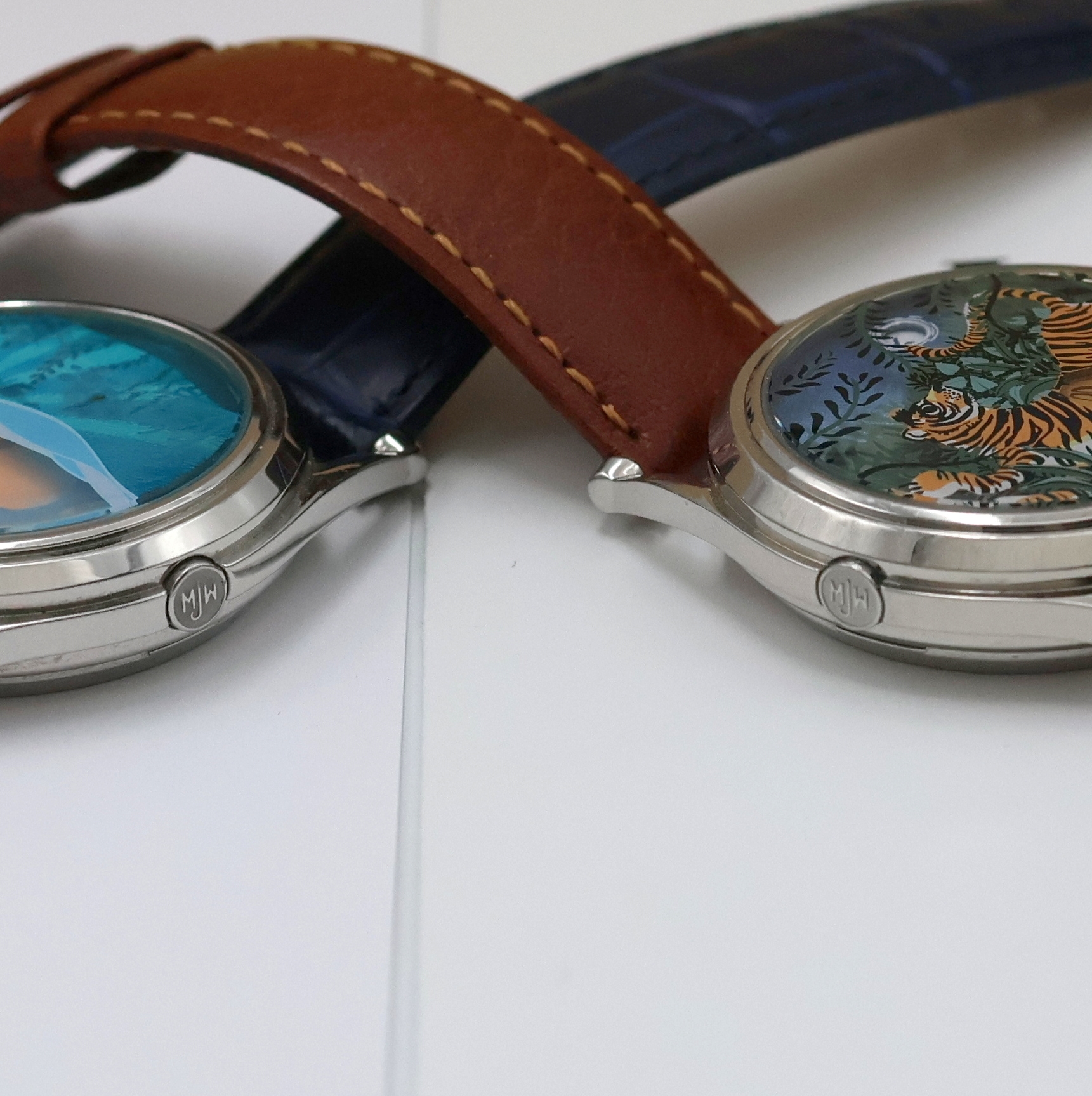 Detail g: MJW 5 ausgefallene, teilweise limitierte Armbanduhren, England um 2020, Automatik, Edelstahlgehäuse (1x geschw.), Böden aufgedr., verschiedene, ...
