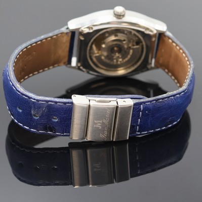 27020640c - JEAN MARCEL Herrenarmbanduhr mit wandernder springender Stunde Referenz 160.158, Schweiz ...