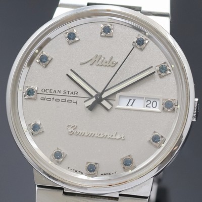 27020652a - MIDO Ocean Star datoday Commander Herrenarmbanduhr Referenz 8269, Schweiz um 1970, ...