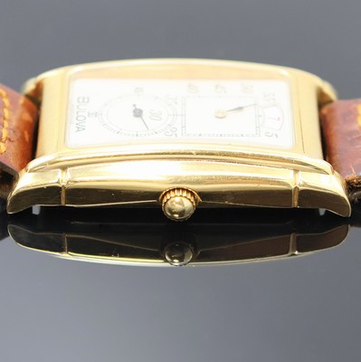 27020660c - BULOVA vergoldete Armbanduhr mit springender Stunde Referenz 8.098.1.0.10, Schweiz um ...