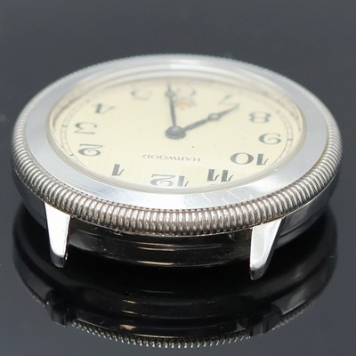 27020669b - HARWOOD / FORTIS Armbanduhr in Stahl, Schweiz um 1990, beids. vergl. Geh., Boden ...