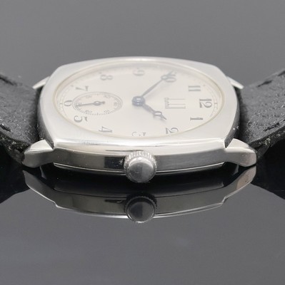 27020672c - DUNHILL Mechanical Armbanduhr in Stahl, Schweiz um 2005, Handaufzug, 4-fach verschr. ...