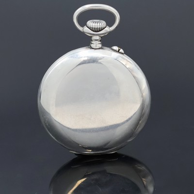 27020682a - J.ASSMANN Glashütte offene Taschenuhr in 900er Silber, Deutschland um 1920, glattes ...