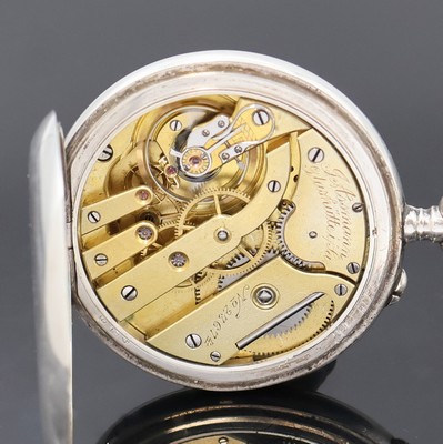 27020682d - J.ASSMANN Glashütte offene Taschenuhr in 900er Silber, Deutschland um 1920, glattes ...