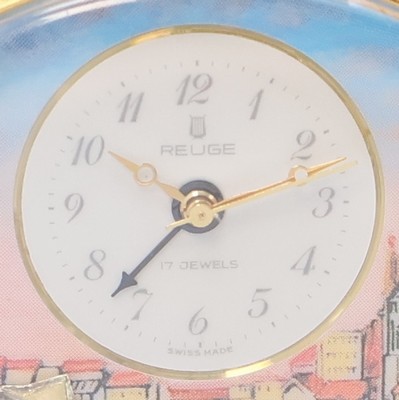 27020683a - REUGE Taschenuhr mit Wecker-Spieluhr und Figurenautomat, Schweiz um 1990, verg. Geh., ...