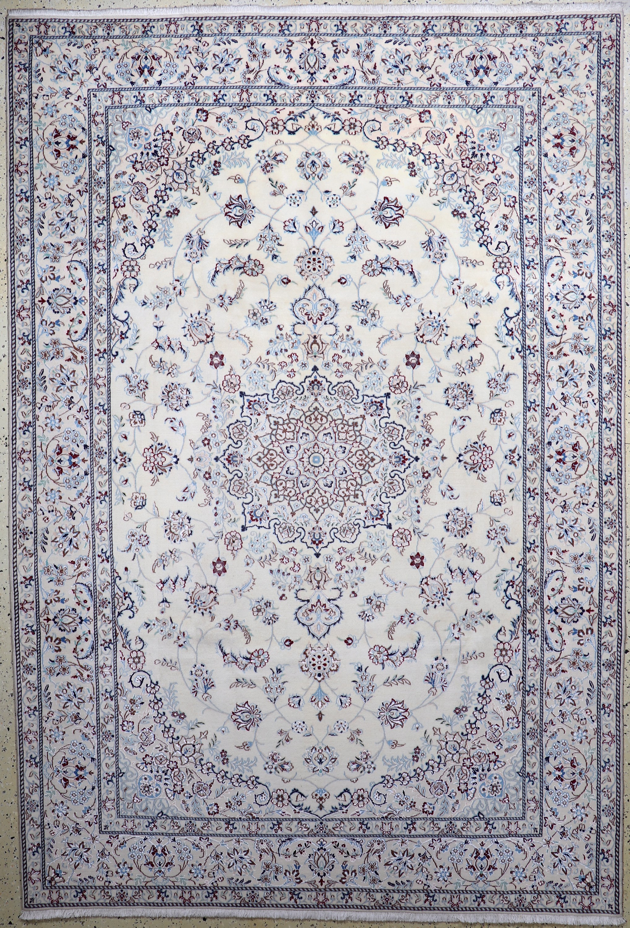 Image 27020741 - Nain fein, Persien, Neu, Wolle auf Wolle, ca. 298 x 205 cm, ca. 450.000 Kn/qm ...