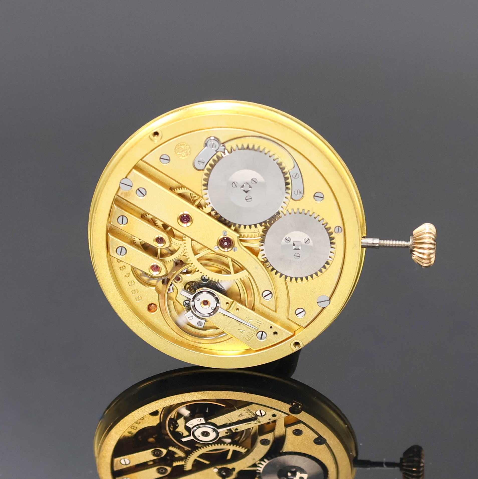 Image 27020753 - IWC Taschenuhrwerk Kaliber 73, Schweiz um 1925, verg., gebl. Breg.-Spir., Komp.-Unr., ...