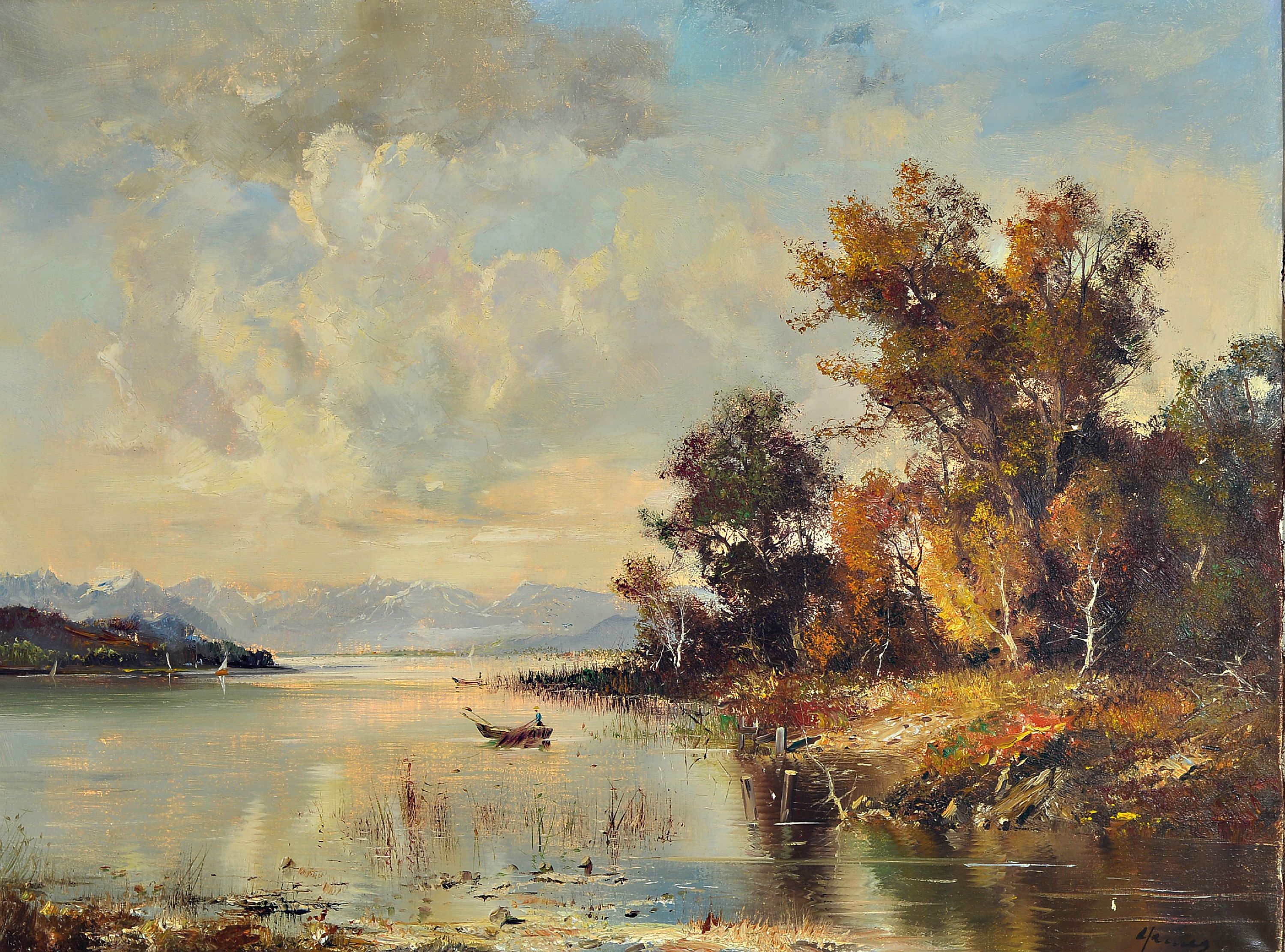 Image 27020758 - Paul Morro (Ingfried Paul Henze-Morro), 1925 Leipzig-2013, Landschaft am Chiemsee, ...