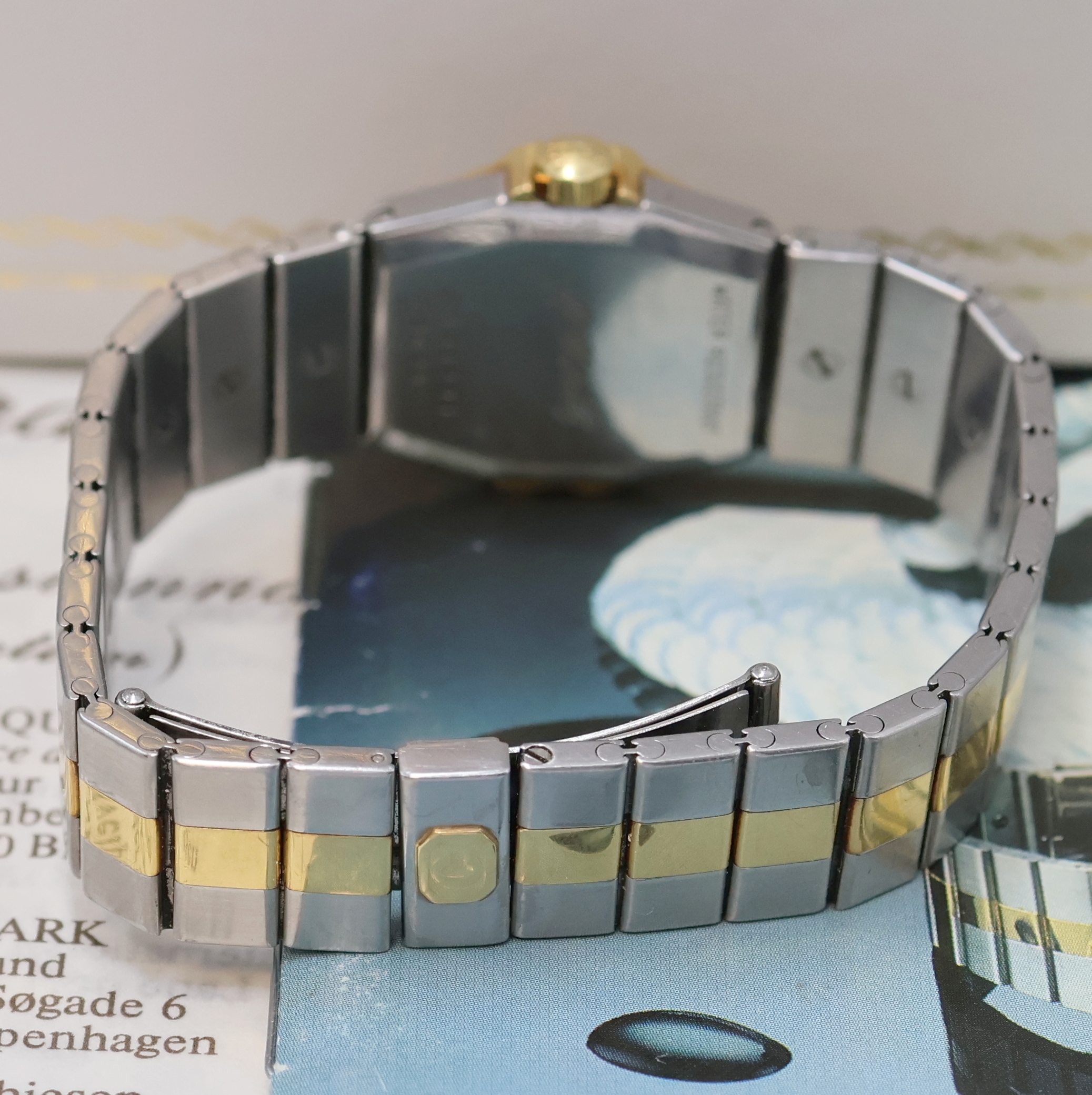 Detail c: CHOPARD St. Moritz Damenarmbanduhr in Edelstahl/Gold Referenz 8024, Schweiz um 1990, quarz, Monocoque-Geh. inkl. Gliederband m. dopp. Faltschl., ...