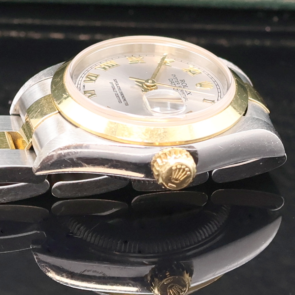 Detail c: ROLEX Damenarmbanduhr Oyster Perpetual Datejust Referenz 79163, Schweiz um 1998, Automatik, A-Serie, Chronometer der Superlative in Edelstahl/Gold ...