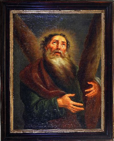 27020705k - Unbekannter Künstler, um 1780, Hl. Andreas, Öl/Lwd, links unten monogrammiert B, ...
