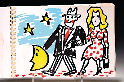 27020773e - Peter Angermann, geb. 1945 Rehau, ´Mondbuch I´, 1993, 27 S. mit 26 ganzseitigen ...