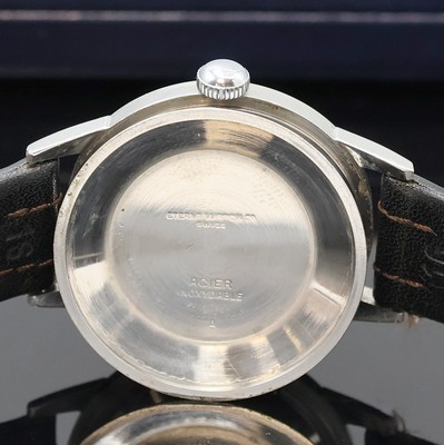 27020777f - ETERNA-MATIC Armbanduhr in Edelstahl, Schweiz um 1990, Automatik, 3-teil. Geh., Boden u. ...