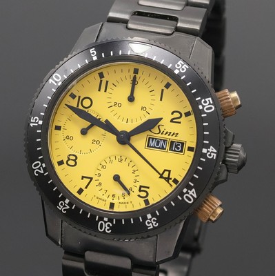 27020780a - SINN Armbandchronograph Referenz 103.28454, Schweiz um 2000, Automatik, geschw. ...