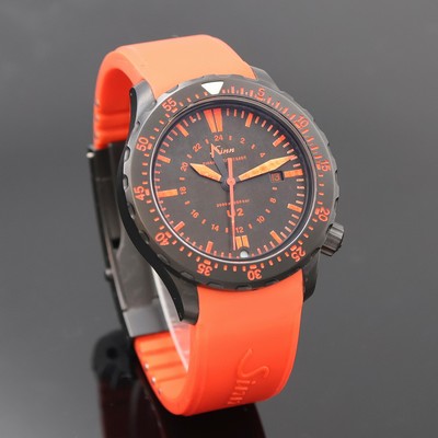 27020784b - SINN U2 Einsatzzeitmesser Referenz 1020, Schweiz um 2010, Automatik, mattschwarzes ...