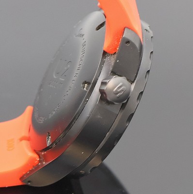 27020784d - SINN U2 Einsatzzeitmesser Referenz 1020, Schweiz um 2010, Automatik, mattschwarzes ...